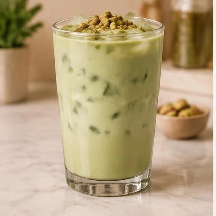 Iced Pistachio latte